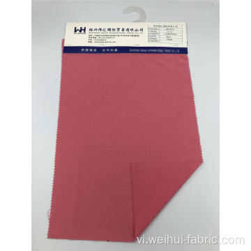 Vải dệt kim Màu đỏ nhạt Vải Polyester T / R / SP